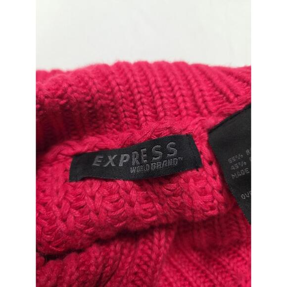 Vintage Express World Brand Purple Turtleneck Sleeveless Sweater Women’s Sz. L - Picture 3 of 9